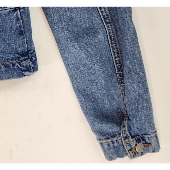 Guess Jean Jacket Womens Large Blue Denim Classiccore Casual Vintage USA - Picture 9 of 11